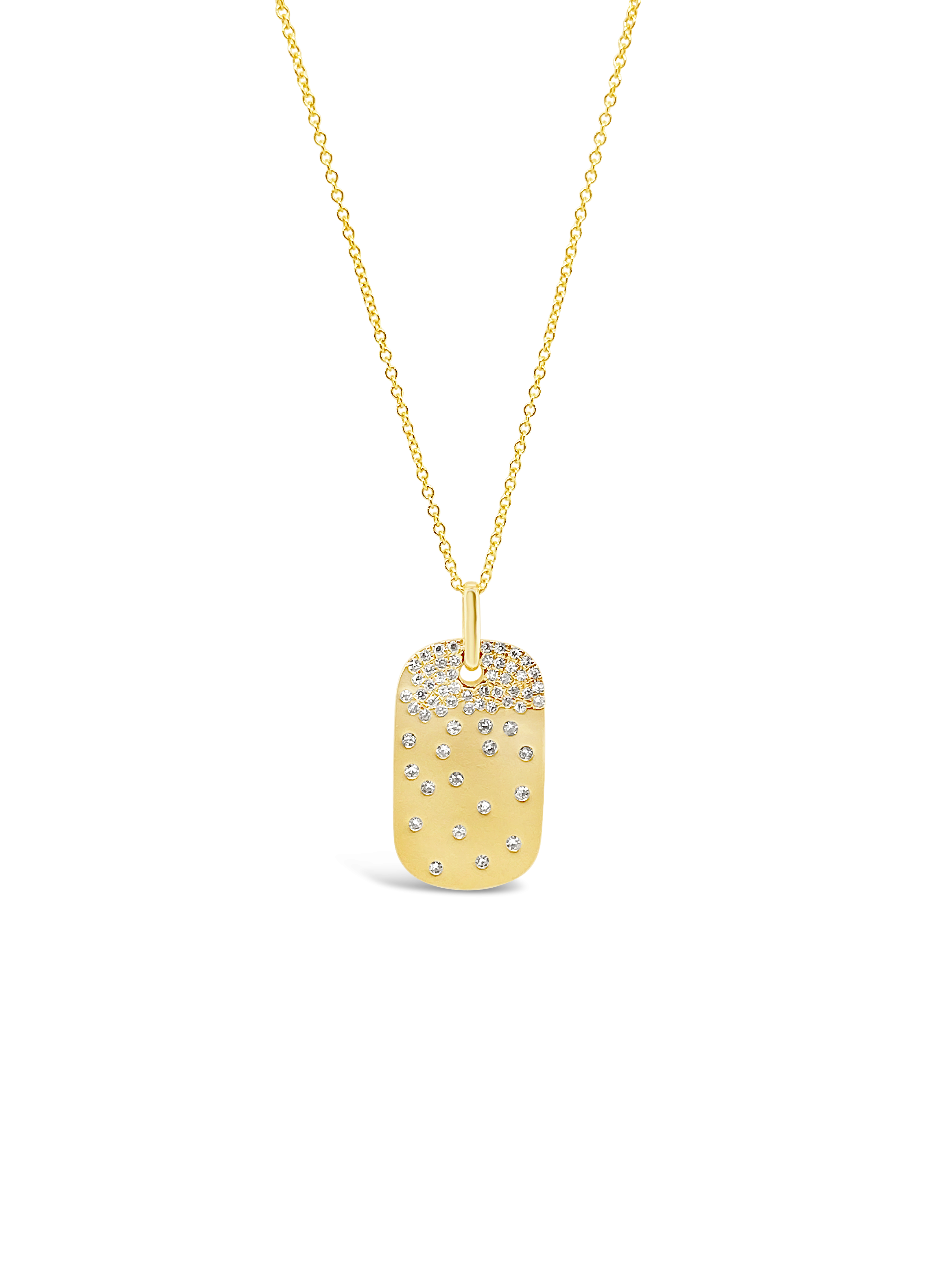 14k Yellow Gold Customizable Dog Tag Pendant 64644: buy online in NYC. Best  price at TRAXNYC.