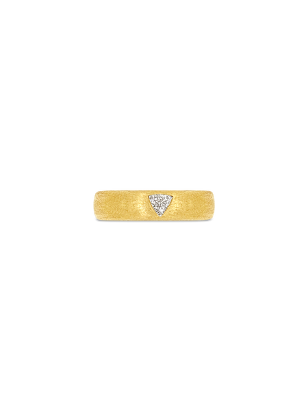 Single Trilliant Diamond Band Ring