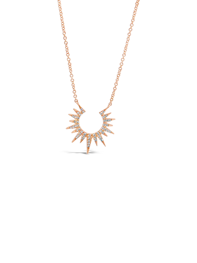 Diamond Sunburst Necklace