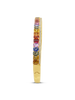 Rainbow Sapphire & Diamond Bangle Bracelet