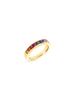 Rainbow Sapphire Band Ring