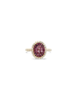 Pink Sapphire & Diamond Ring