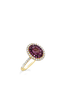 Pink Sapphire & Diamond Ring
