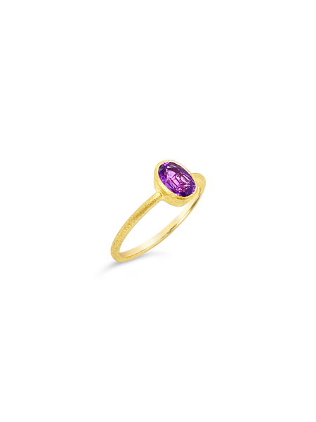 Oval Purple Sapphire RIng