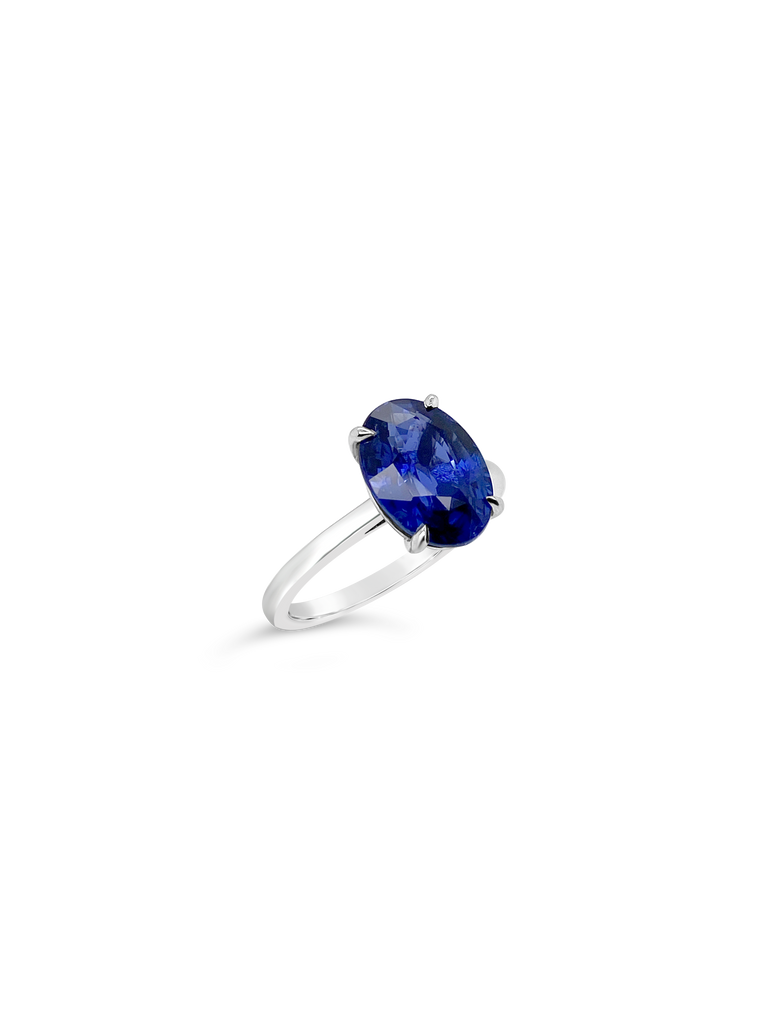 Ceylon Sapphire Solitaire Ring