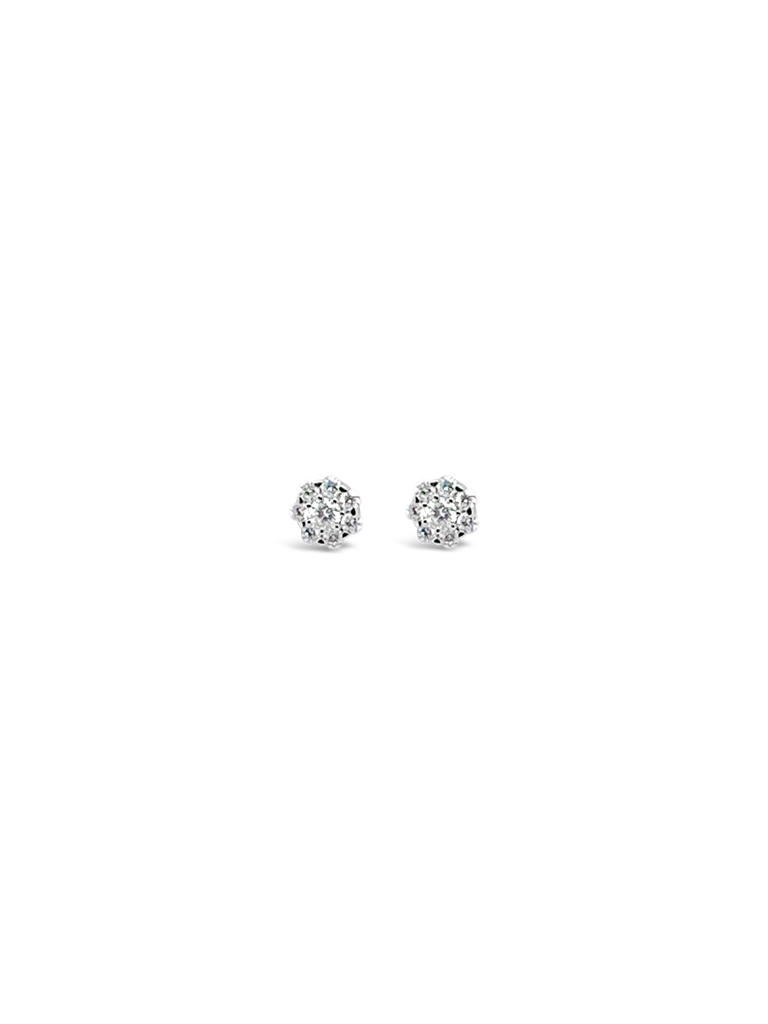Diamond Cluster Earrings