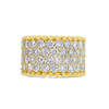 Four Row Round Diamond Cigar Band