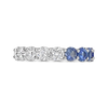 Sapphire & Diamond Eternity Band