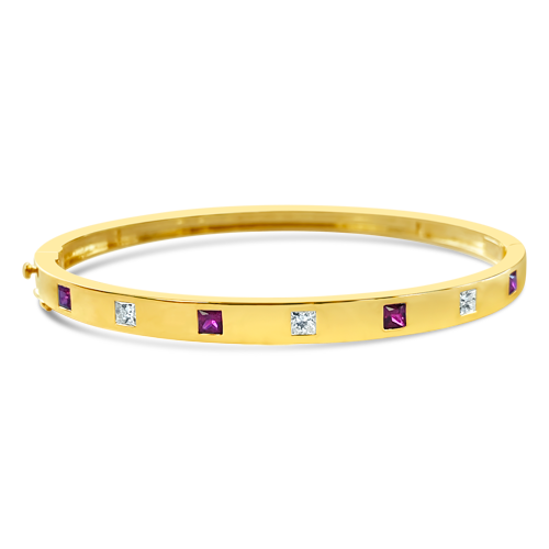 Ruby and Diamond Tennis Bracelet | OKG Jewelry