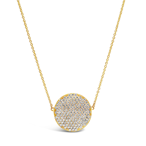 Round Diamond Pendant Necklace