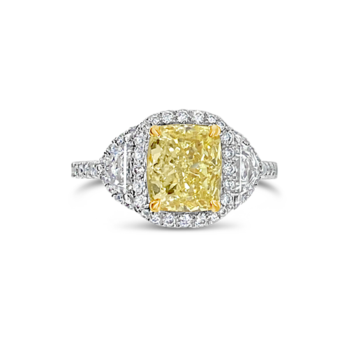 Fancy Yellow Diamond Engagement Ring