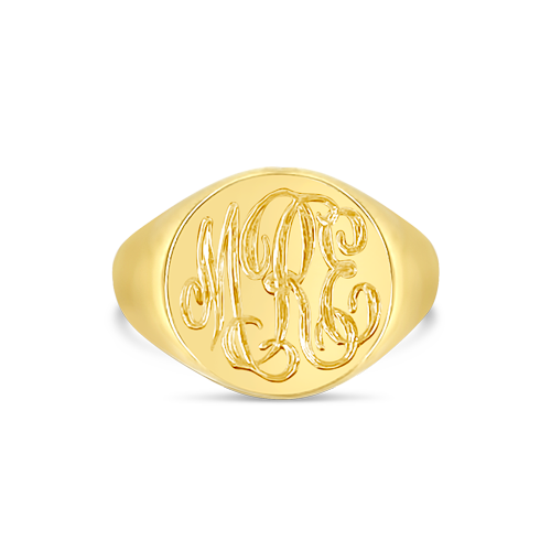 Yellow Gold Signet RIng