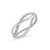 Diamond Twist Band Ring