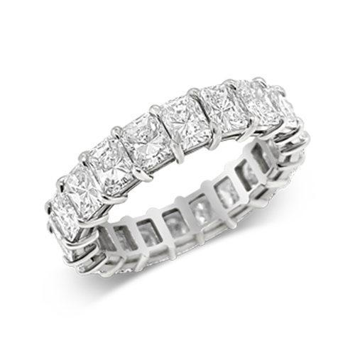 Radiant cut Diamond Eternity Band