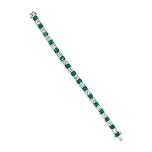 Emerald & Diamond Bracelet