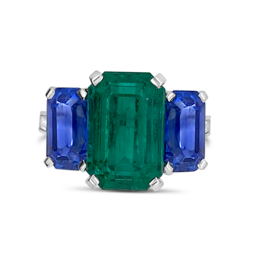 Emerald & Sapphire Ring