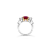 Oval Ruby & Diamond Ring