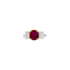 Oval Ruby & Diamond Ring