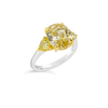 Oval Yellow Diamond Engagement Ring