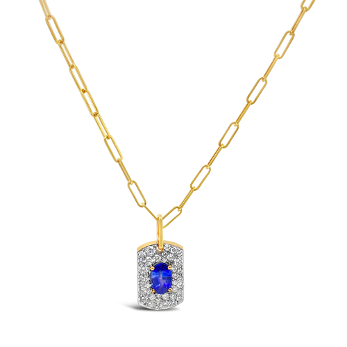 Sapphire & Diamond Pendant