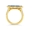 Oval Lightning Ridge Black Opal Ring