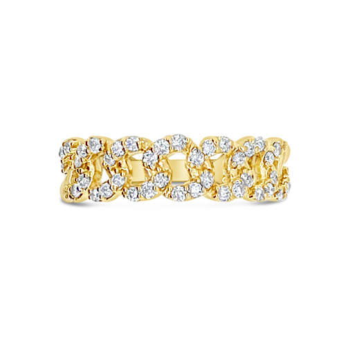 Diamond Link Design Ring