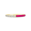 Diamond & Pink Enamel Band Ring