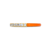 Diamond & Orange Enamel Ring