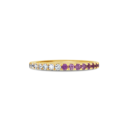 Colored Sapphire Stackable Band Ring