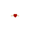 Red Enamel Heart Ring