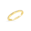 Burnished set Diamond & Gold Ring