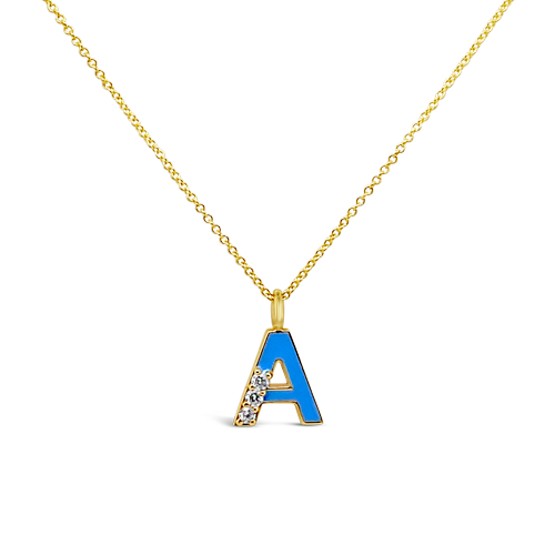 Diamond Initial Pendant