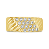 Gold & Diamond Band Ring