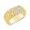 Gold & Diamond Band Ring