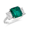 Emerald and Diamond Ring