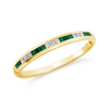 Emerald & Diamond Bangle Bracelet