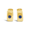 Blue Sapphire Huggie Earrings