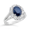 Sapphire & Diamond "Lady Di" Ring