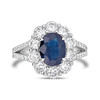 Sapphire & Diamond "Lady Di" Ring