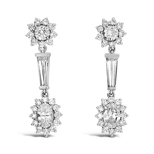 Diamond Dangle Earrings