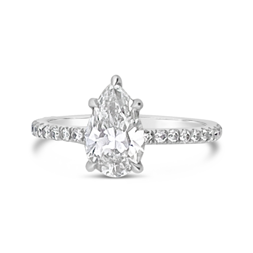 Pear Shaped Diamond Ring