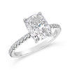 Cushion cut Diamond Engagement Ring