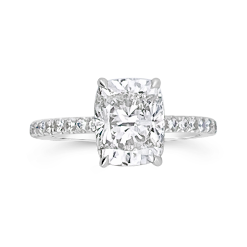 Cushion cut Diamond Engagement Ring