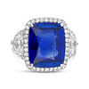 Ceylon Sapphire & Diamond Ring