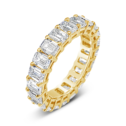 Emerald cut Diamond Eternity Band