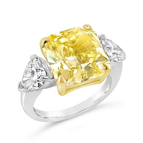 Fancy Intense Yellow Diamond Engagement Ring