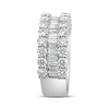Round and Baguette Diamond Ring