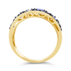 Blue Sapphire & Tsavorite Ring