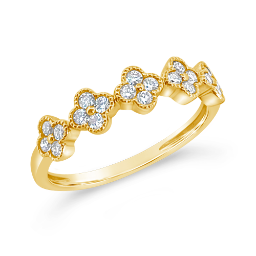 Diamond Flower/Clover Ring