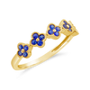 Sapphire Flower/Clover Ring